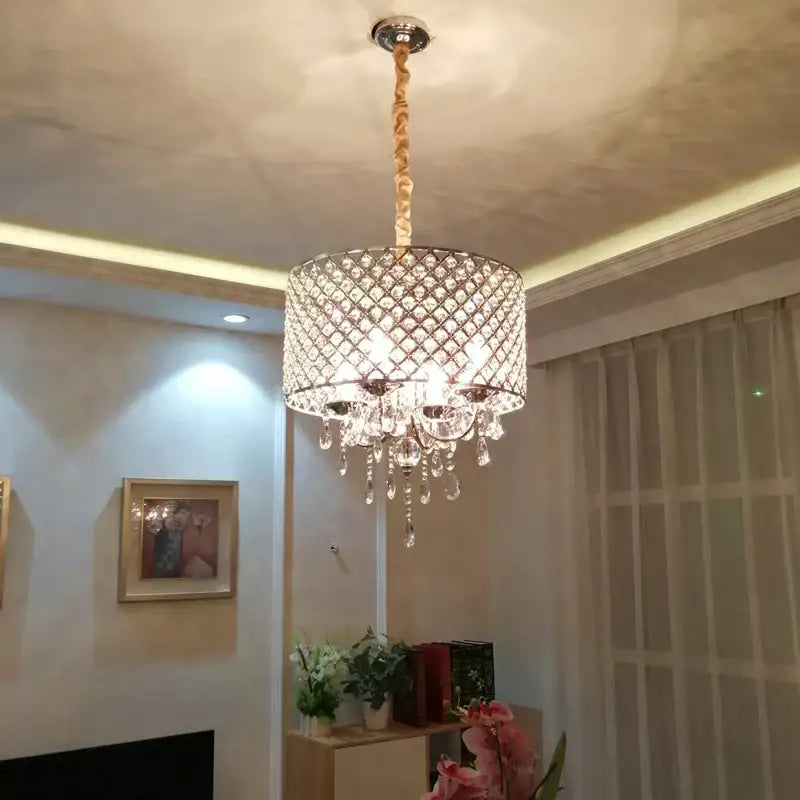 Metal Crystal Ceiling Chandelier