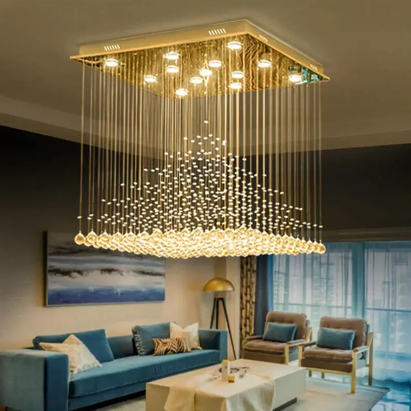Amber Villa Crystal Chandelier