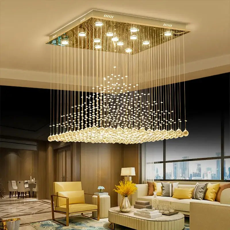 Amber Villa Crystal Chandelier