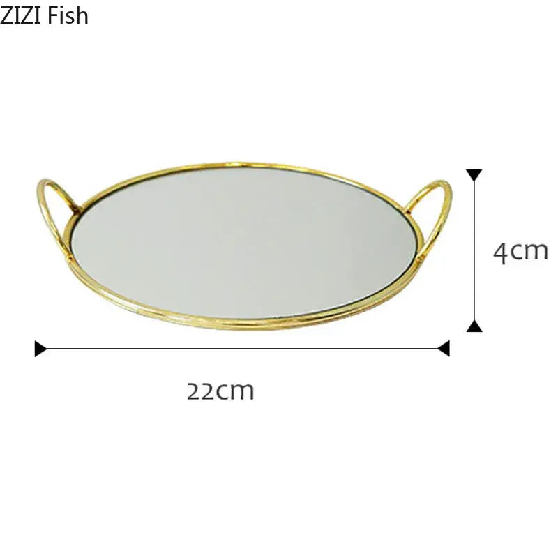 Gold Ceramic Storage Tray