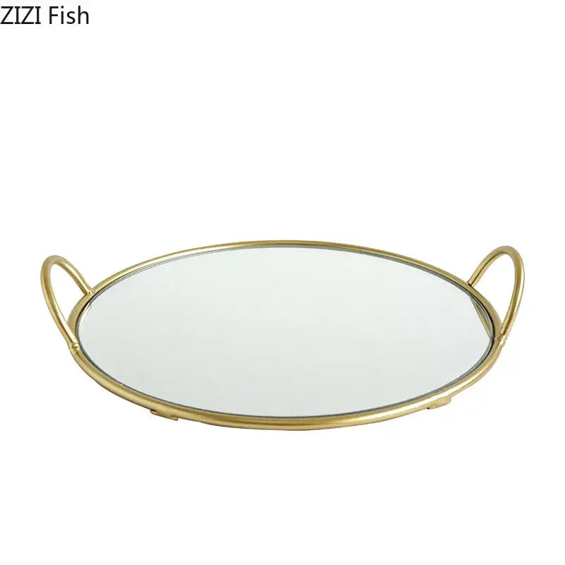 Gold Ceramic Storage Tray