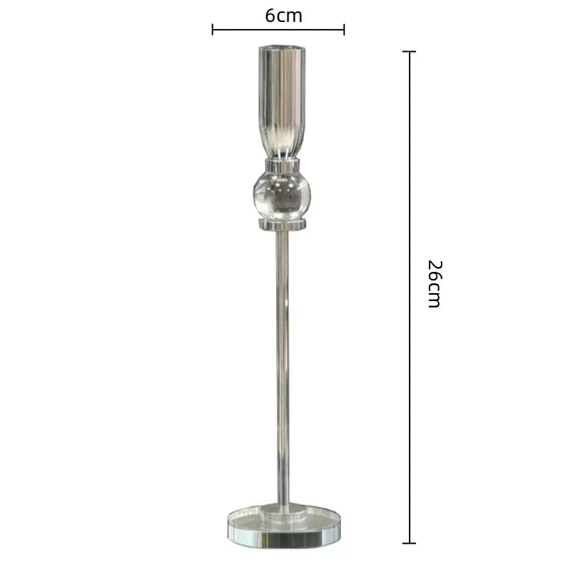 Gold Crystal Candlestick Set