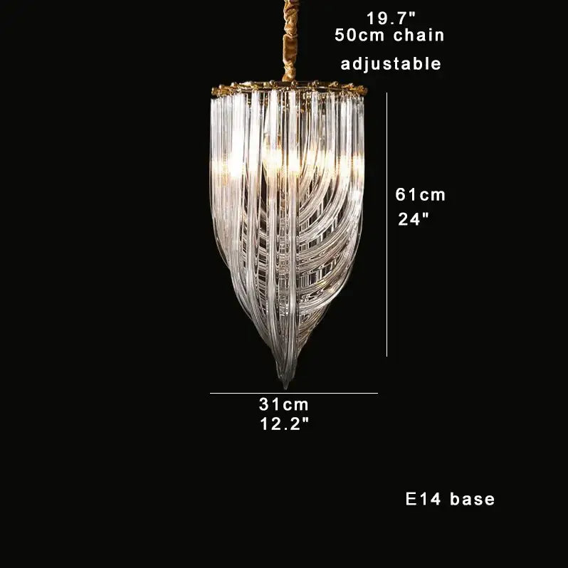 Gold Crystal Pendant Light For Kitchen Island