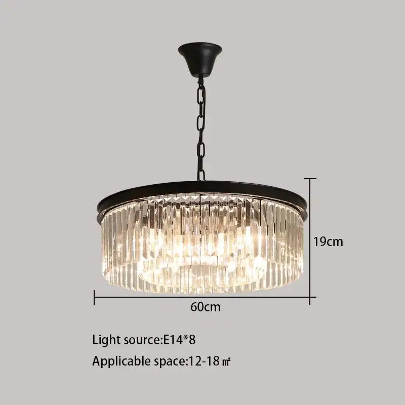 Gold Crystal 80cm Ceiling Chandelier