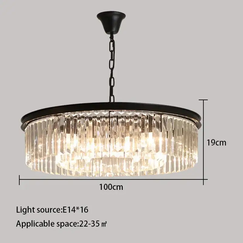 Gold Crystal 80cm Ceiling Chandelier