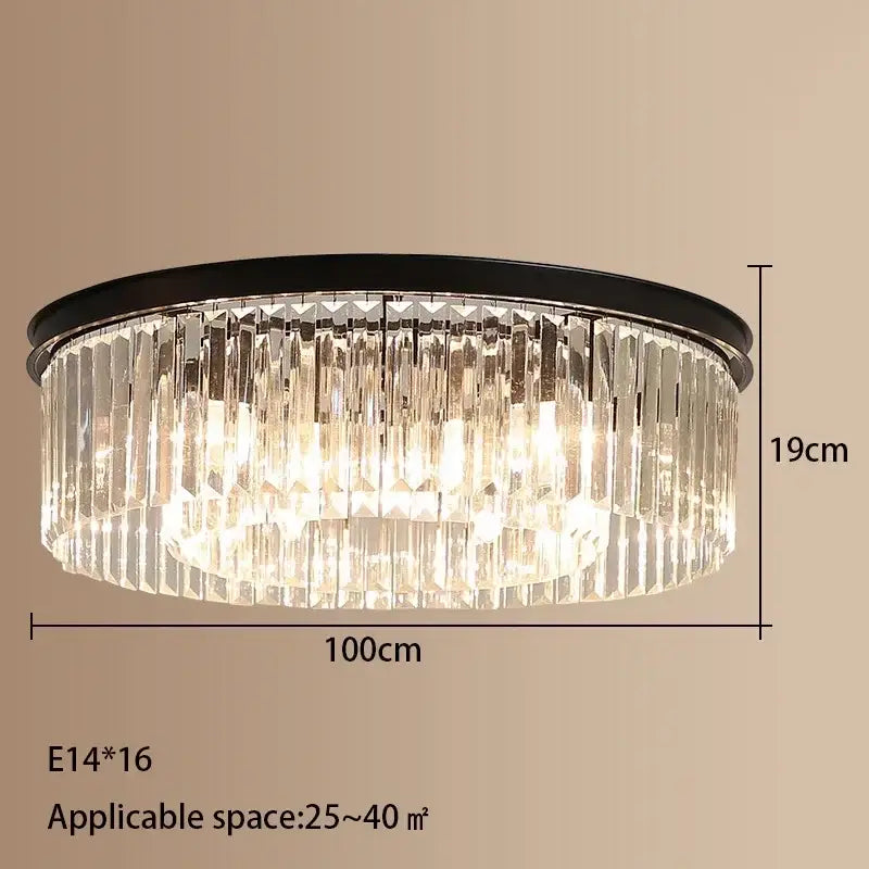 Gold Crystal 80cm Ceiling Chandelier