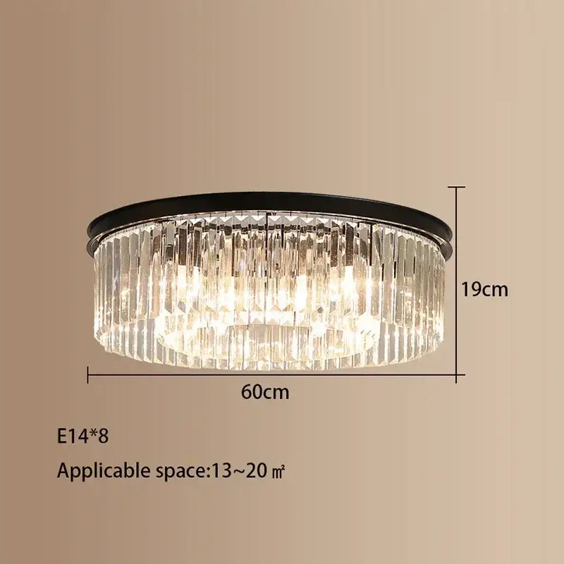 Gold Crystal 80cm Ceiling Chandelier