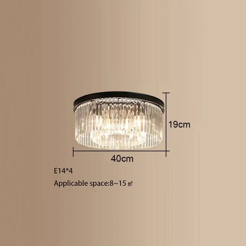 Gold Crystal 80cm Ceiling Chandelier