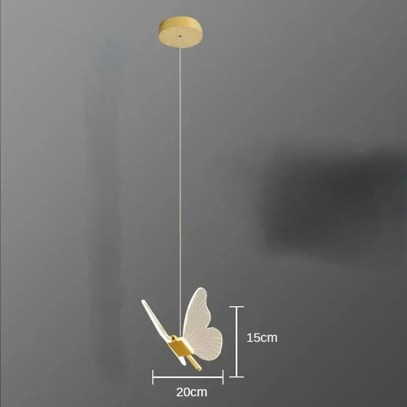 Gold Butterfly LED Pendant