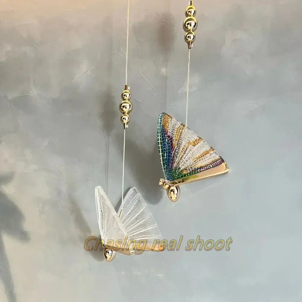 Gold Butterfly LED Pendant