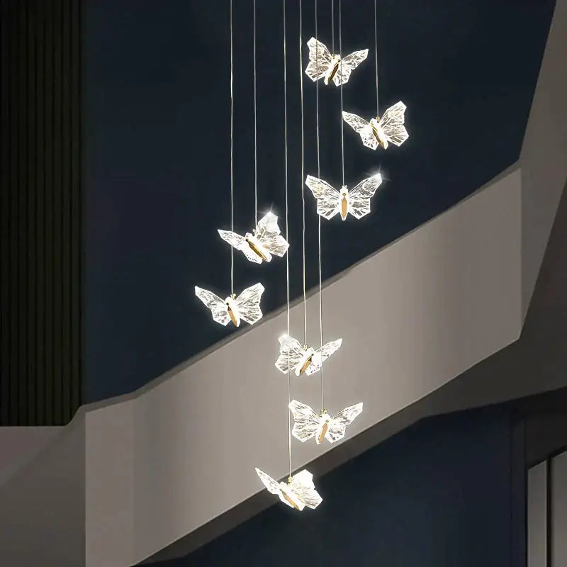 Crystal Ladder Pendant Light