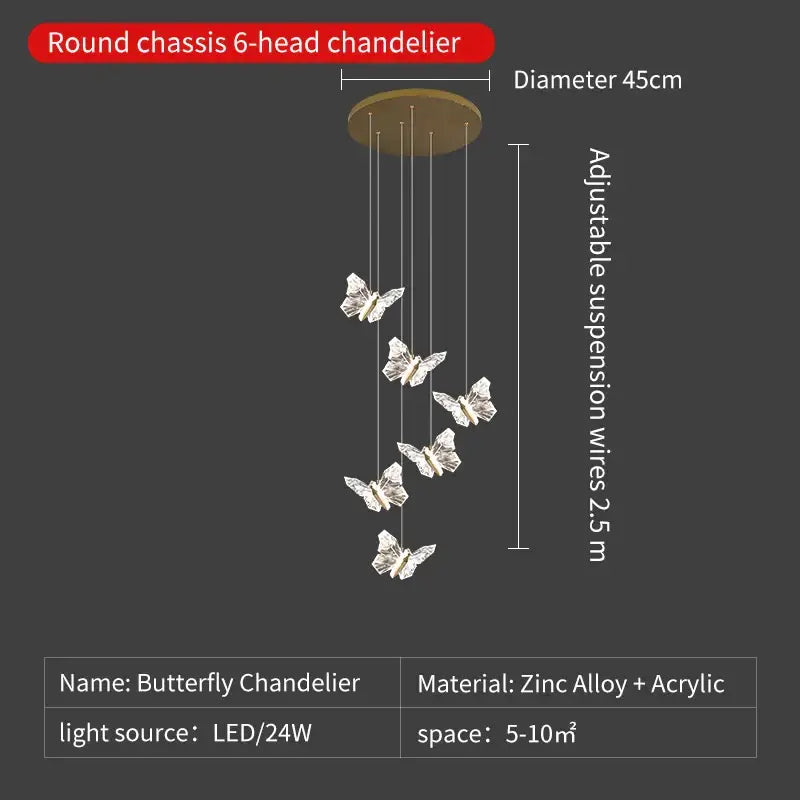 Crystal Ladder Pendant Light