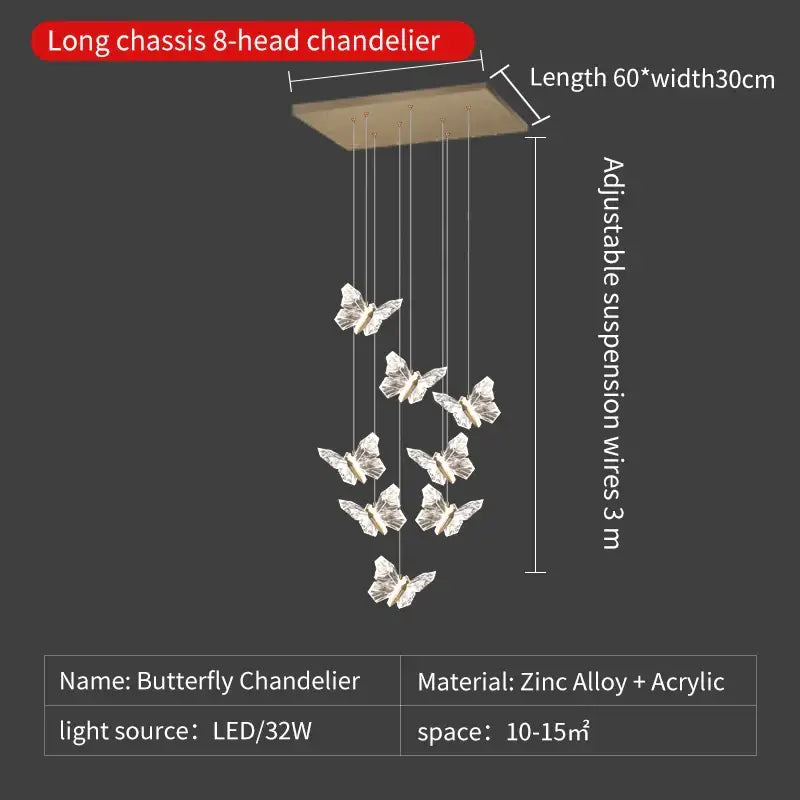 Crystal Ladder Pendant Light