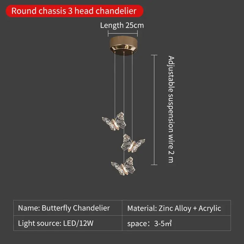 Crystal Ladder Pendant Light