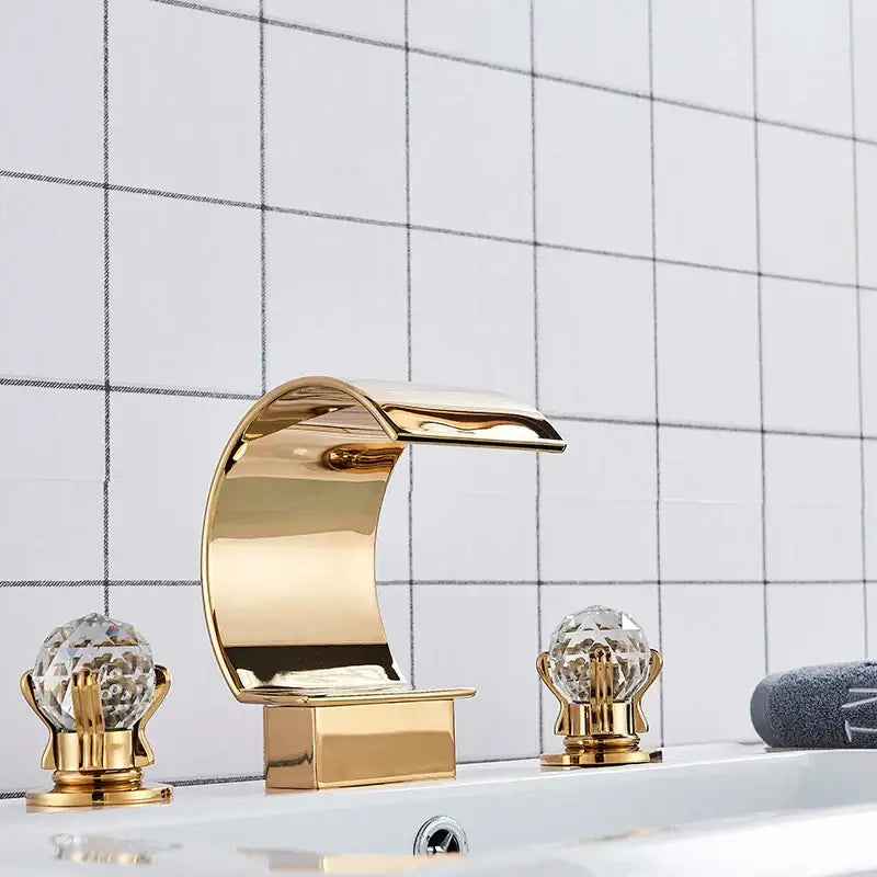 Gold Crystal Basin Faucet
