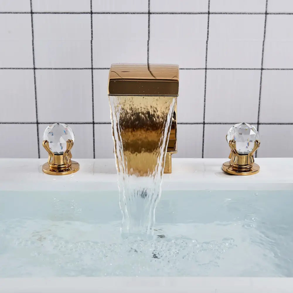 Gold Crystal Basin Faucet