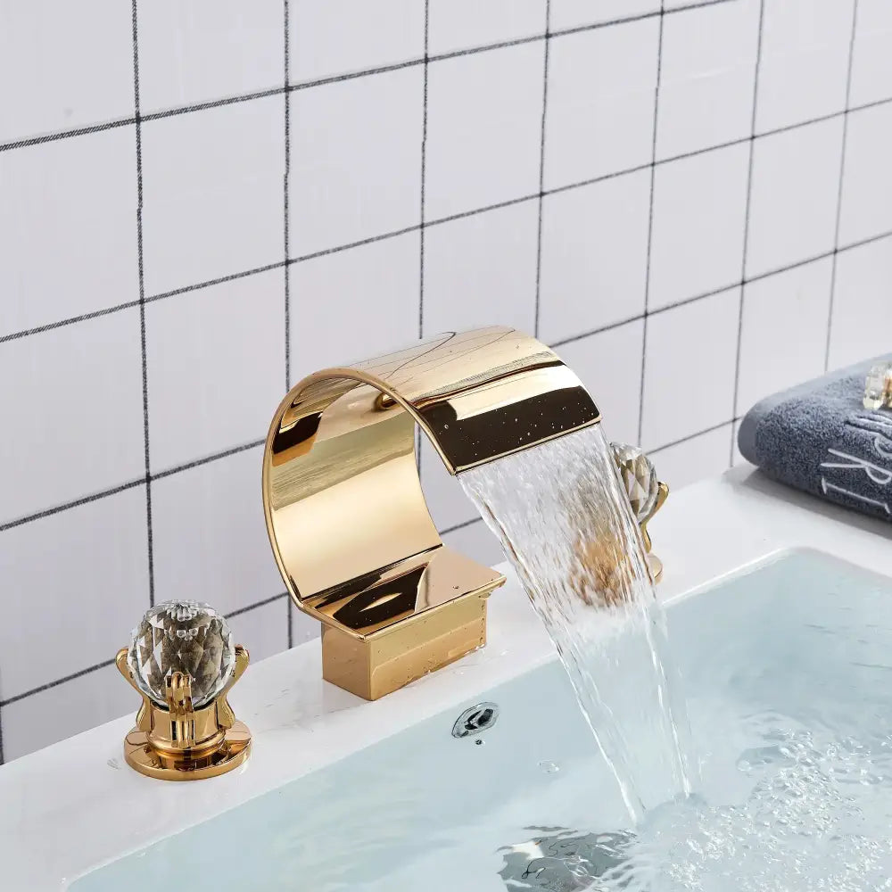 Gold Crystal Basin Faucet