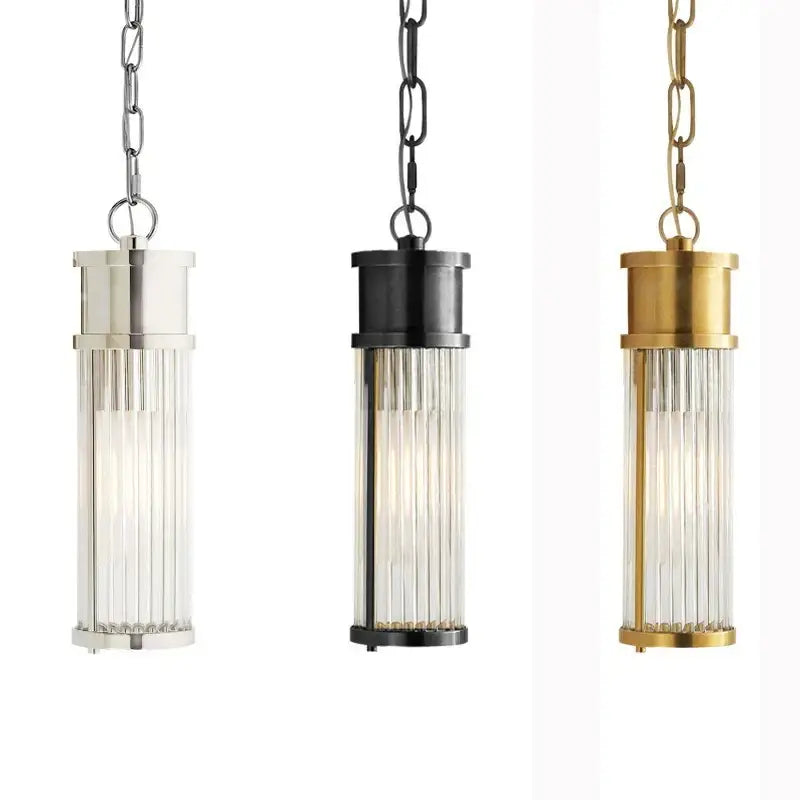 Gold Glass Rod Wall Light