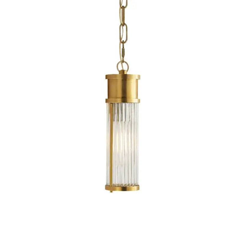 Gold Glass Rod Wall Light