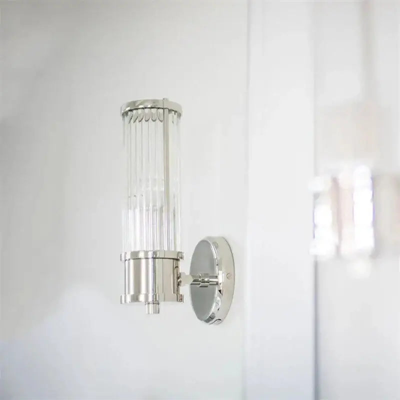 Gold Glass Rod Wall Light