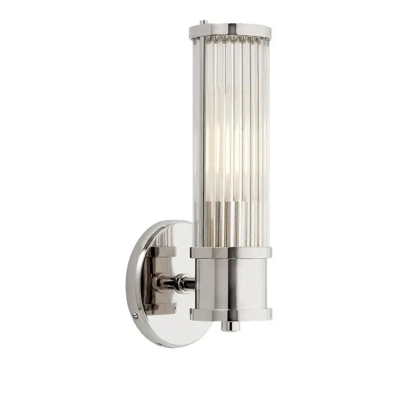 Gold Glass Rod Wall Light