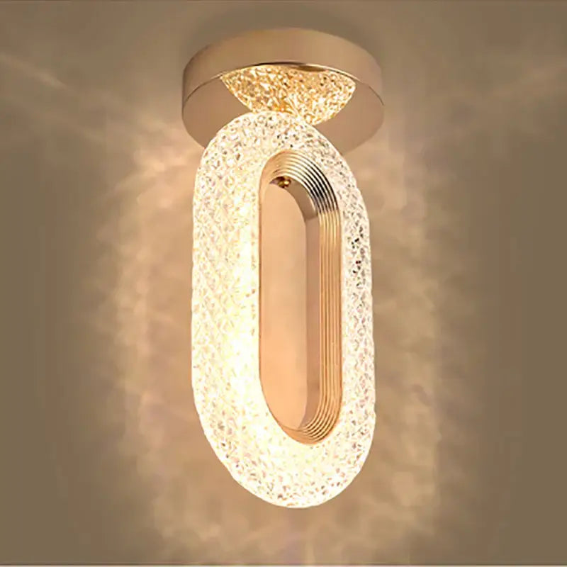 Gold Oval Pendant Chandelier