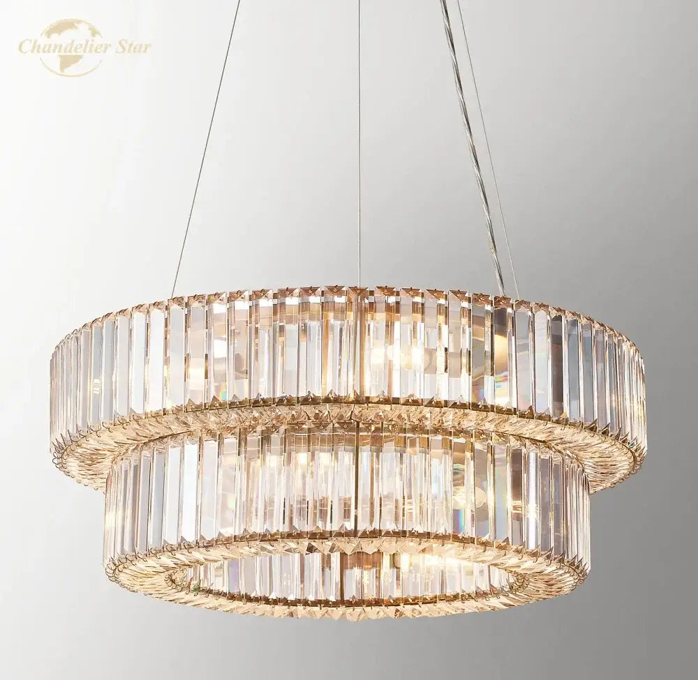 Gold Elliana Crystal Chandelier