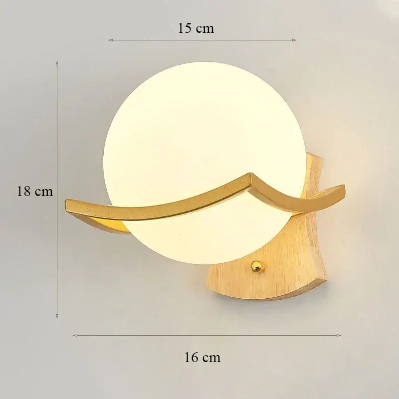 Gold Iron Frosted Sconce