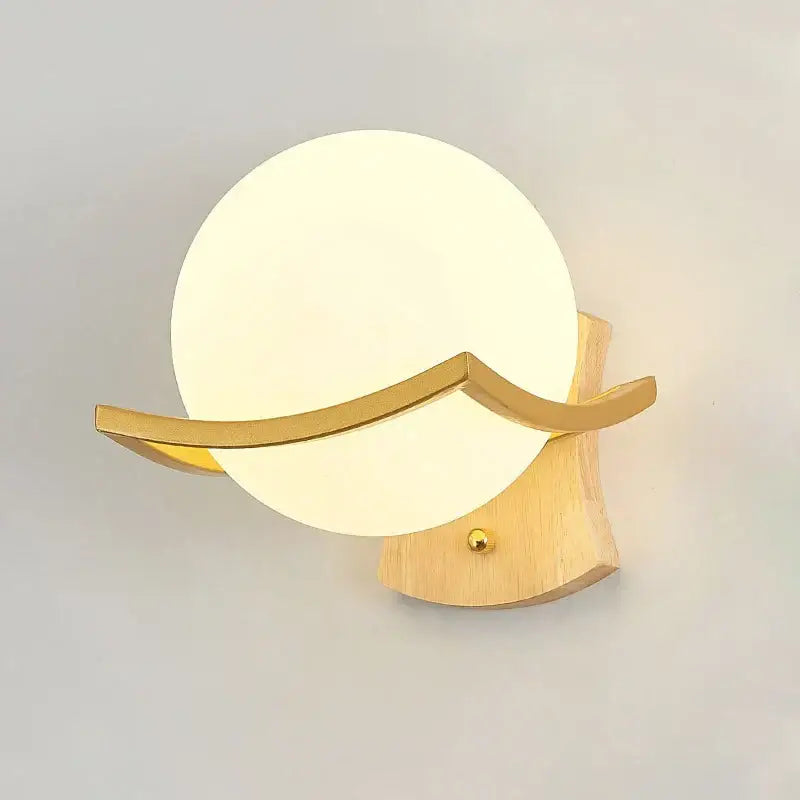 Gold Iron Frosted Sconce