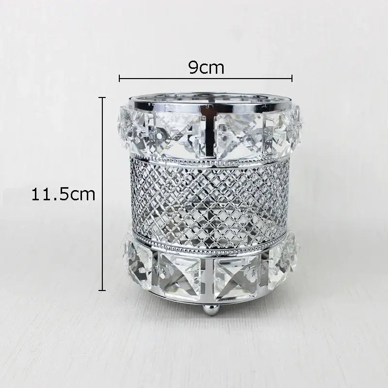 Gold Lattice Glass Jar