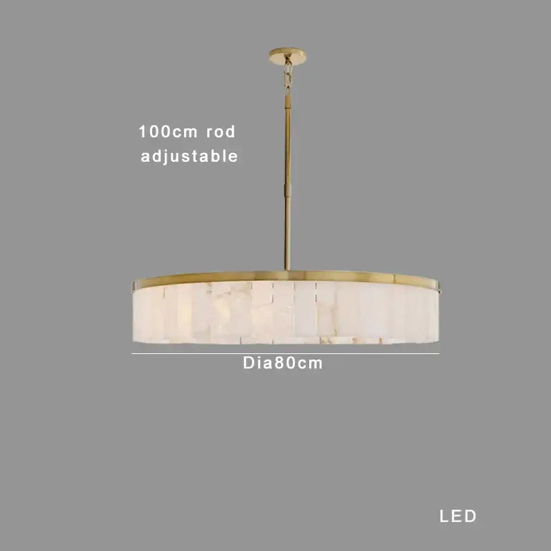 Gold Marble Pendant Light