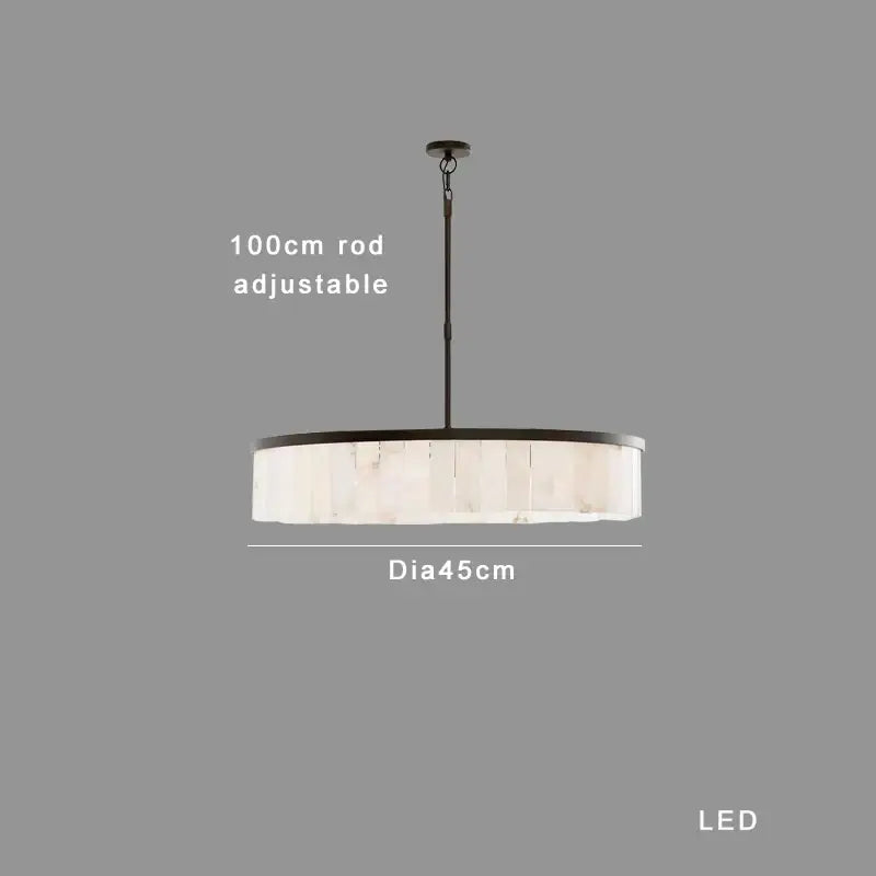 Gold Marble Pendant Light