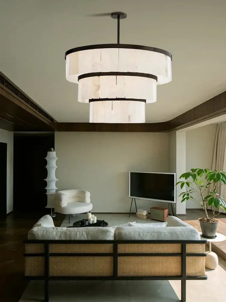 Gold Marble Pendant Light