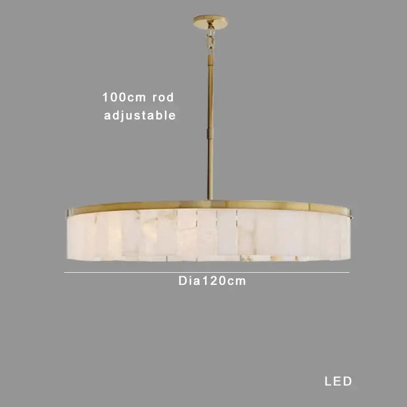 Gold Marble Pendant Light