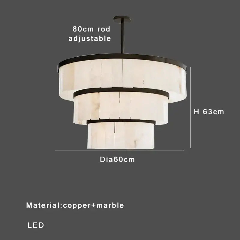 Gold Marble Pendant Light