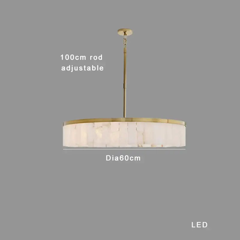 Gold Marble Pendant Light