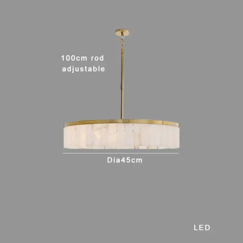 Gold Marble Pendant Light