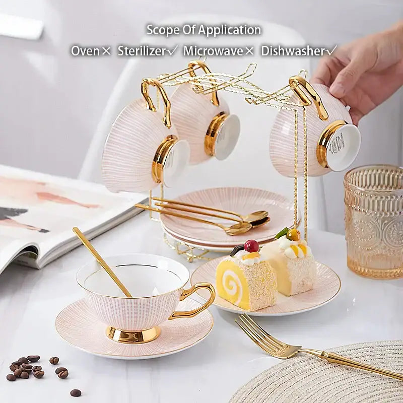 Gold Porcelain Tea Set
