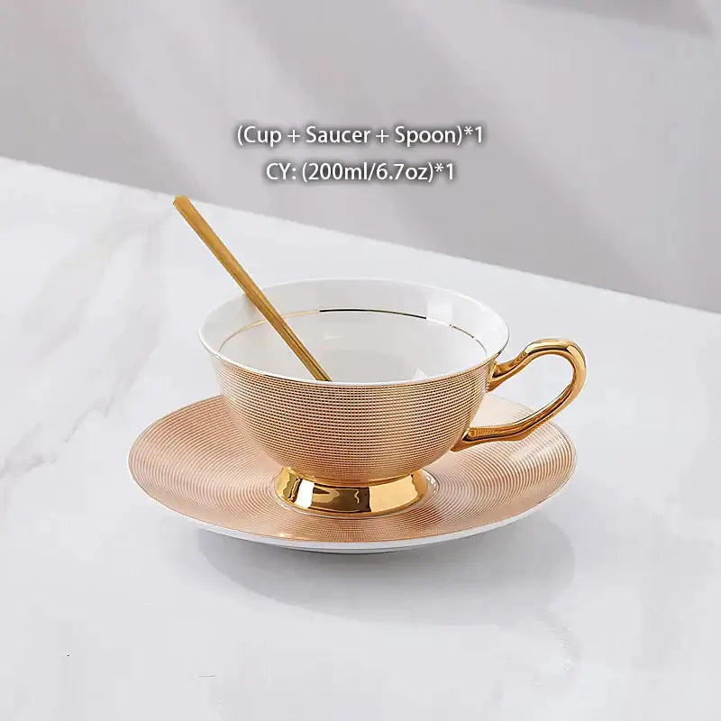 Gold Porcelain Tea Set