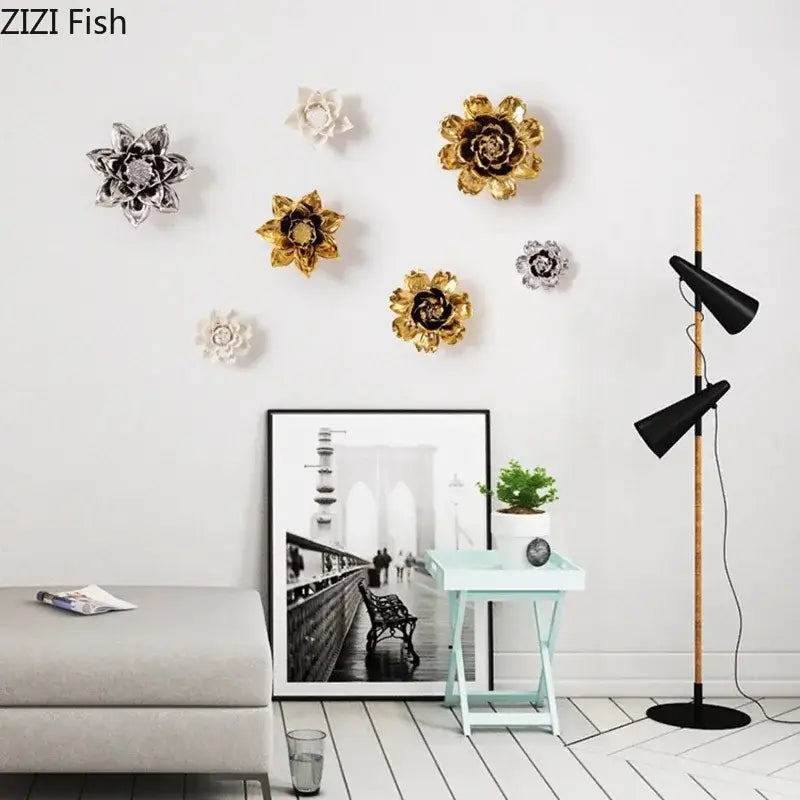 Porcelain Peony Wall Decor