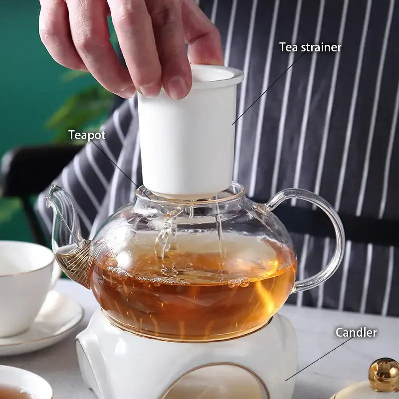 Gold Ceramic Tea Set