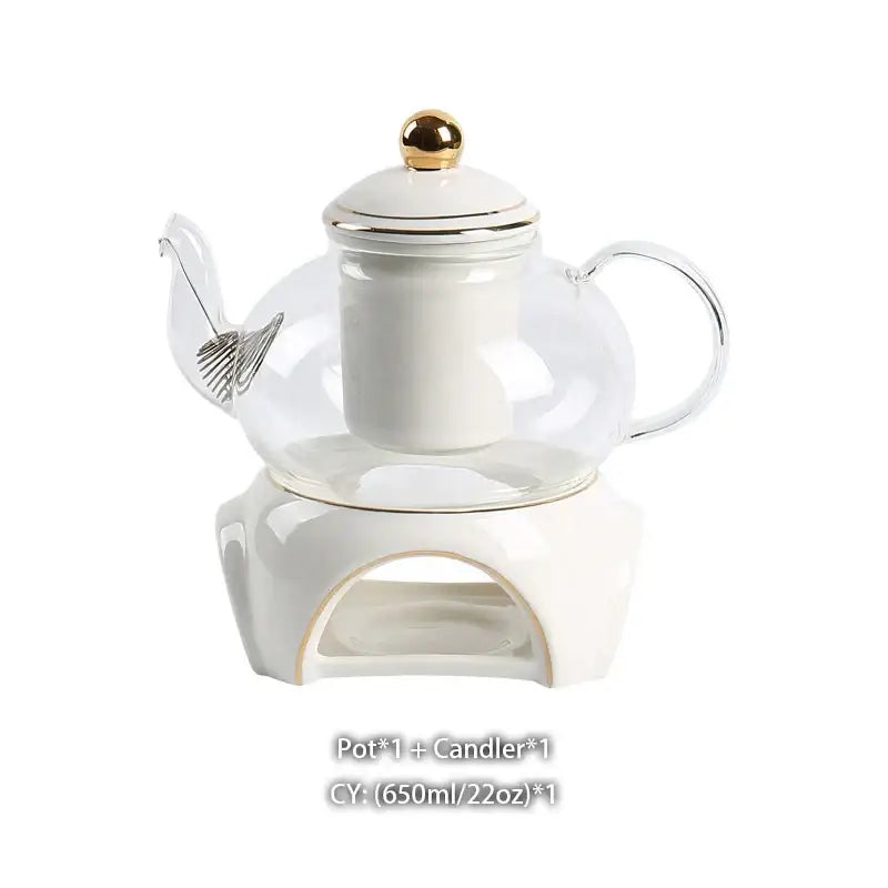 Gold Ceramic Tea Set