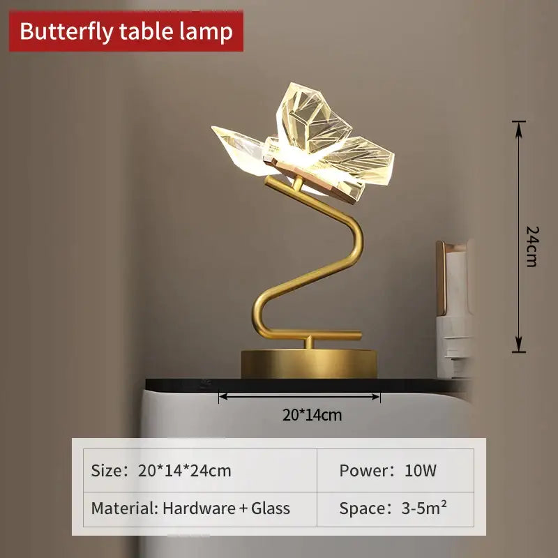 Gold Butterfly Floor Lamp Chandelier Style