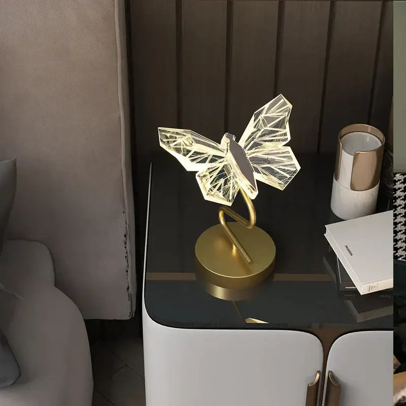Gold Butterfly Floor Lamp Chandelier Style