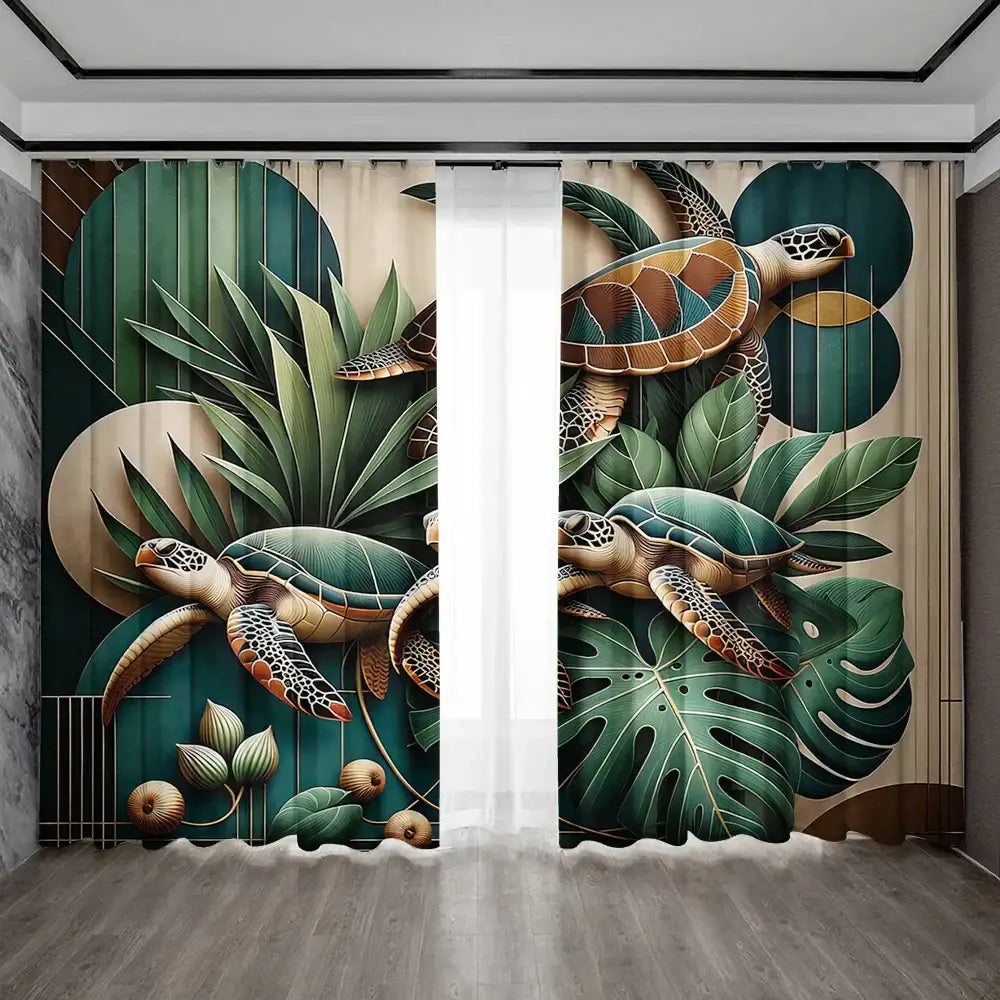 Green Leaf Curtains