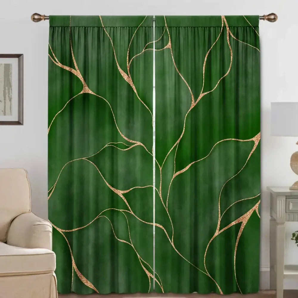 Green Leaf Curtains