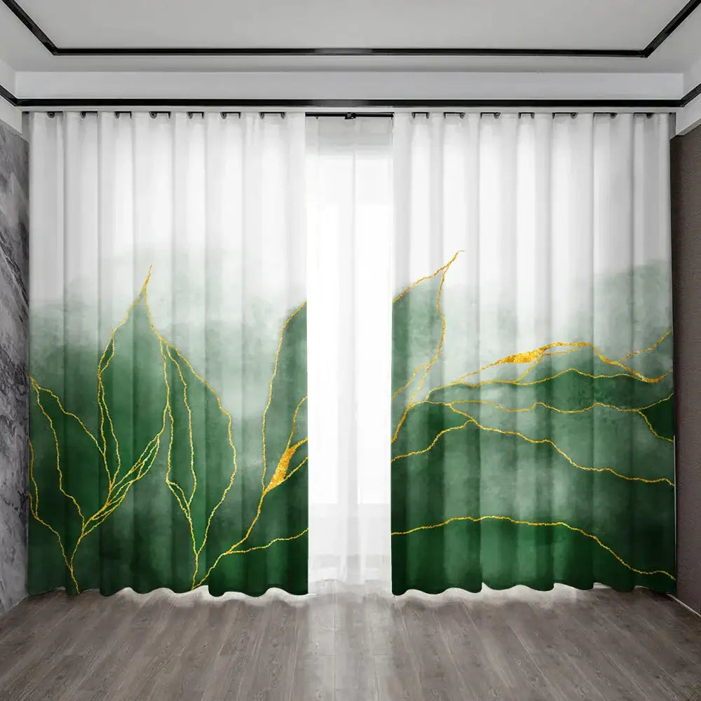 Green Leaf Curtains