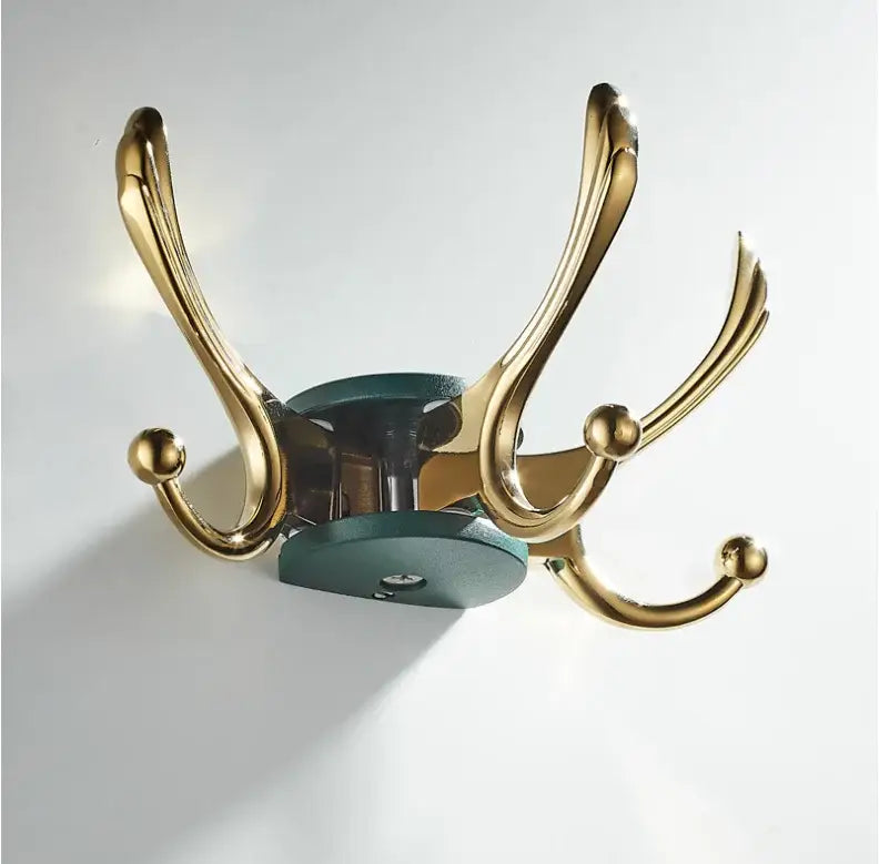 Green Gold Coat Hook