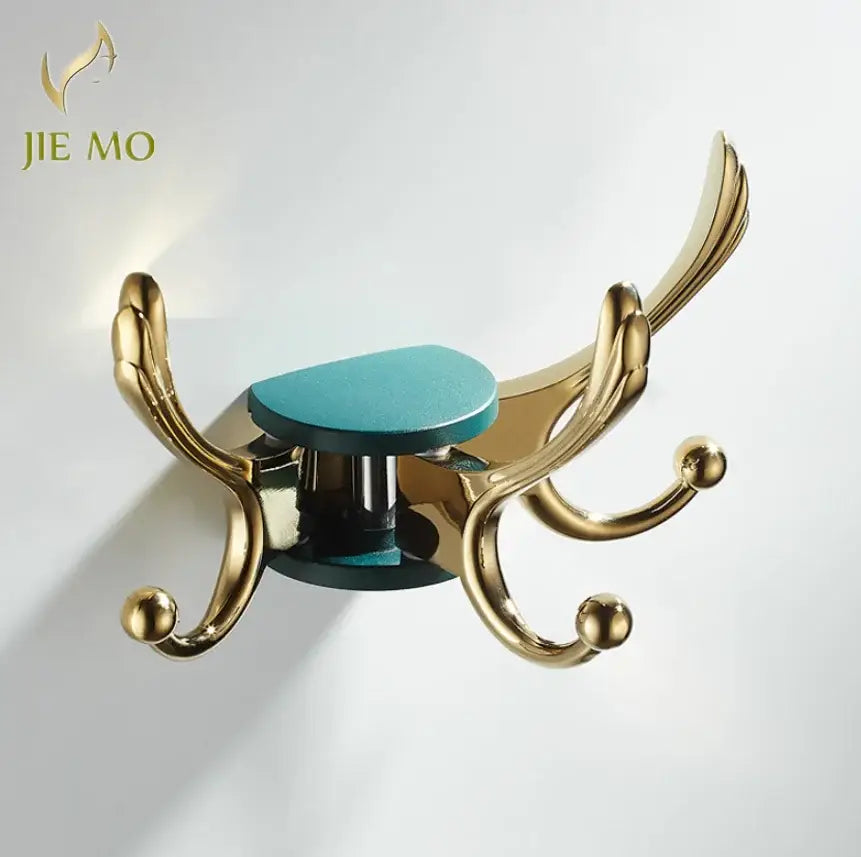 Green Gold Coat Hook
