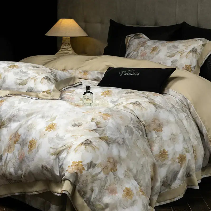 Floral Print Eucalyptus Bedding
